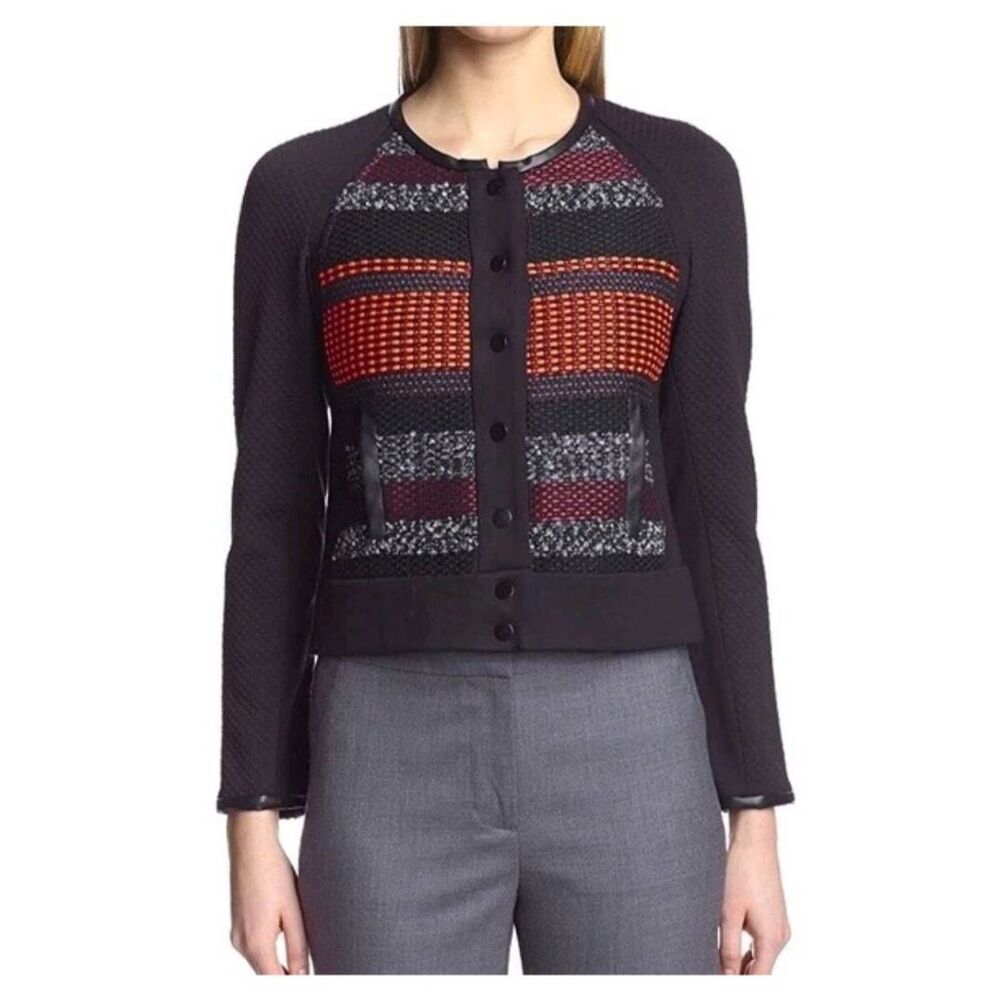 Yoana Barashi‎ Five Star Shaper Tweed Jacket Blazer Size 12